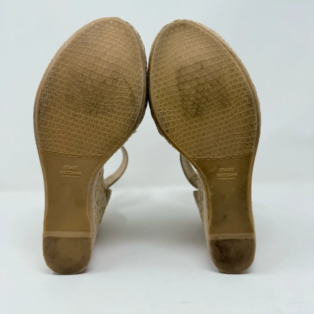 Stuart Weitzman Sohojute Wedge Sandal Sz US 9 - Picture 14 of 14